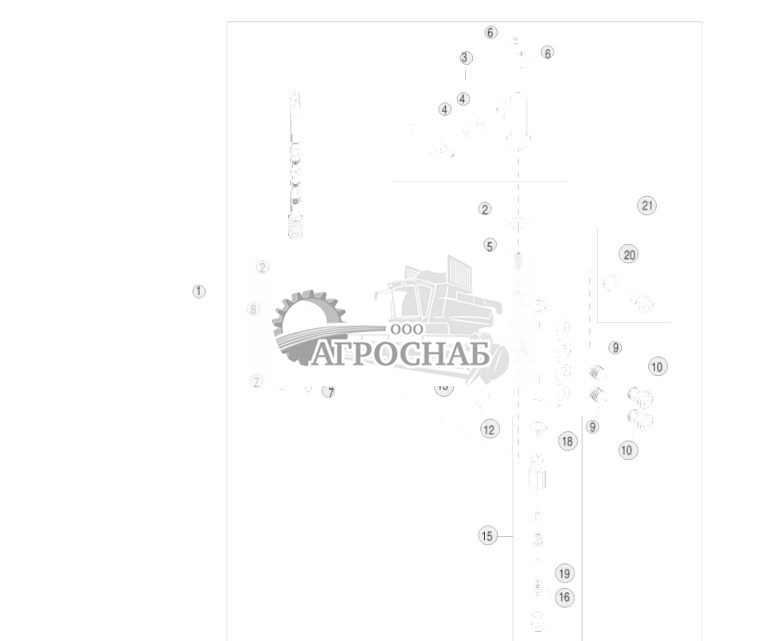 Секция клапана наклона колеса, стандартные органы управления - ST3611 469.jpg